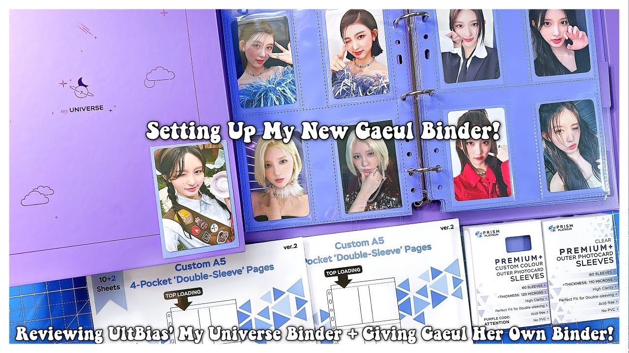 Setting Up My New Gaeul Binder! ✰ Reviewing UltBias My Universe Binder + Giving Gaeul Her Own Binder
