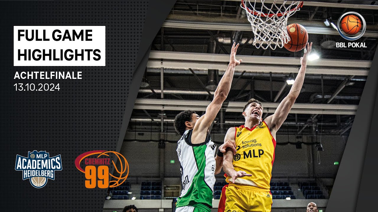 MLP Academics Heidelberg vs. NINERS Chemnitz - Full Game Highlights - BBL Pokal Achtelfinale 24/25
