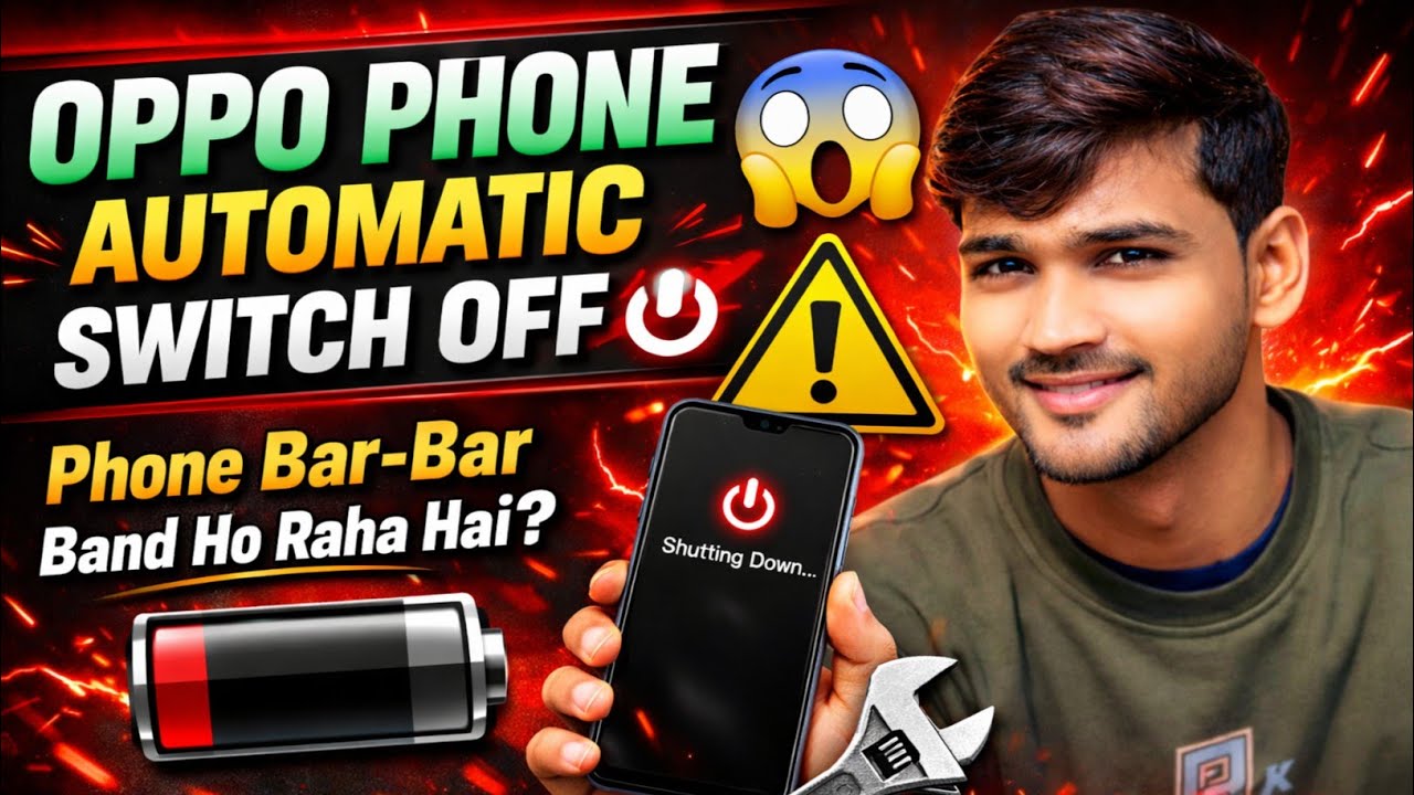 OPPO Phone Automatic Switch Off 😱 Phone Bar-Bar Band Ho Raha Hai? OPPO Auto Power Off Fix 🔧