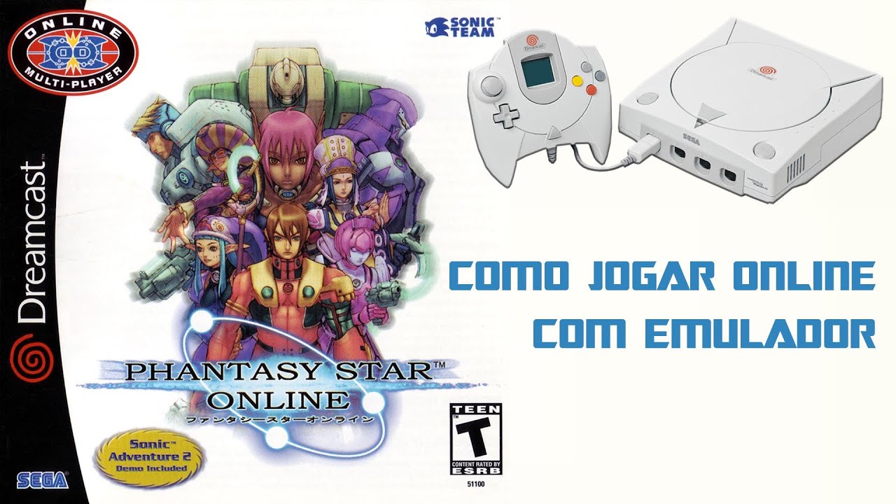 Como jogar Phantasy Star Online do dreamcast em 2024