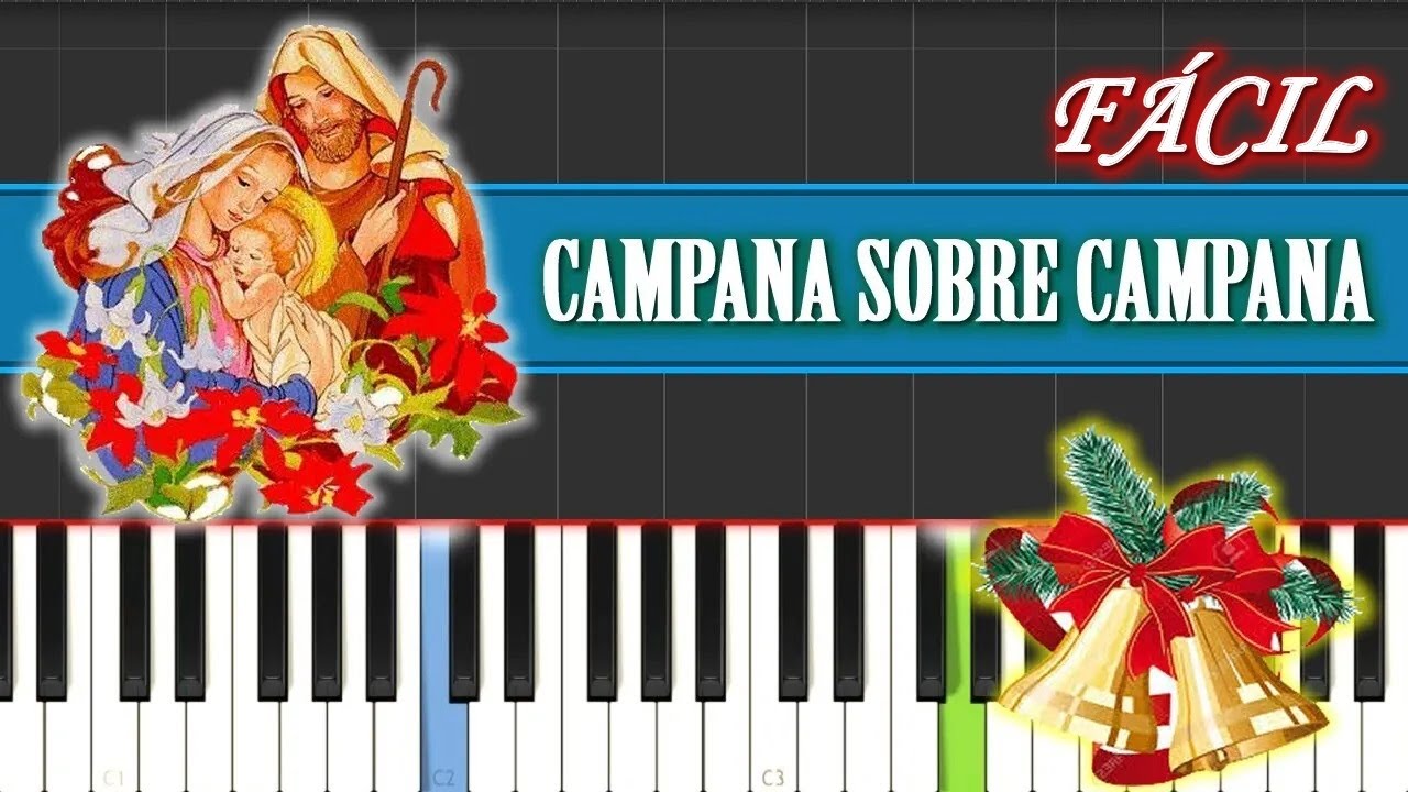 CAMPANA SOBRE CAMPANA  / / Piano Tutorial FÁCIL Para Navidad 🎄 / Villancico