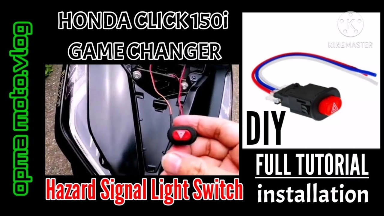 How to install Hazard Switch? | DIY | Full Tutorial | Honda Click 150i & 125i | Game Changer
