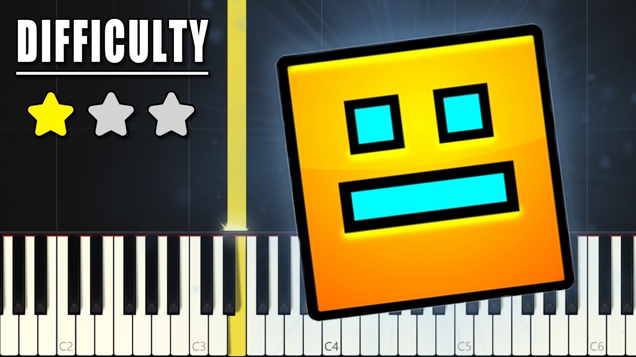 Geometry Dash - Stereo Madness (Level 1) | EASY Piano Tutorial