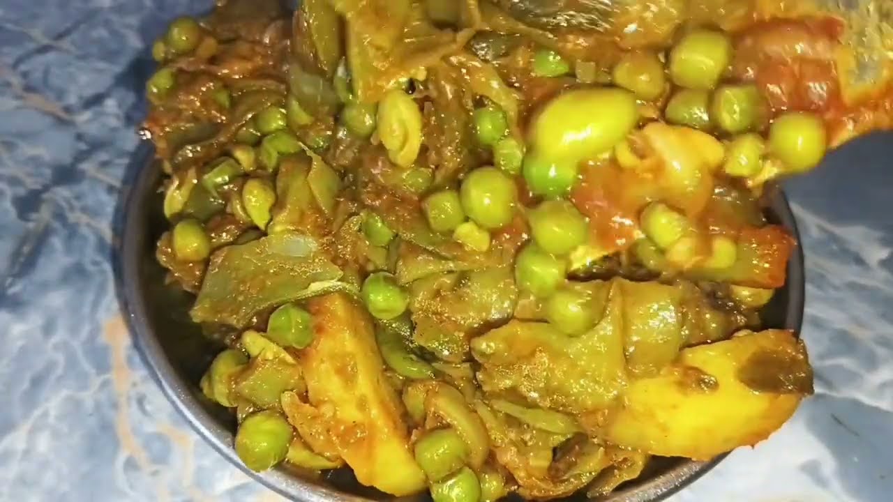 सेम आलु मटर के मसालेदार चटपटी सब्जी मेरे तरीके से बनाए जो खाएंगे तारीफ करेंगे😋sem Aloo Matar ki sabj