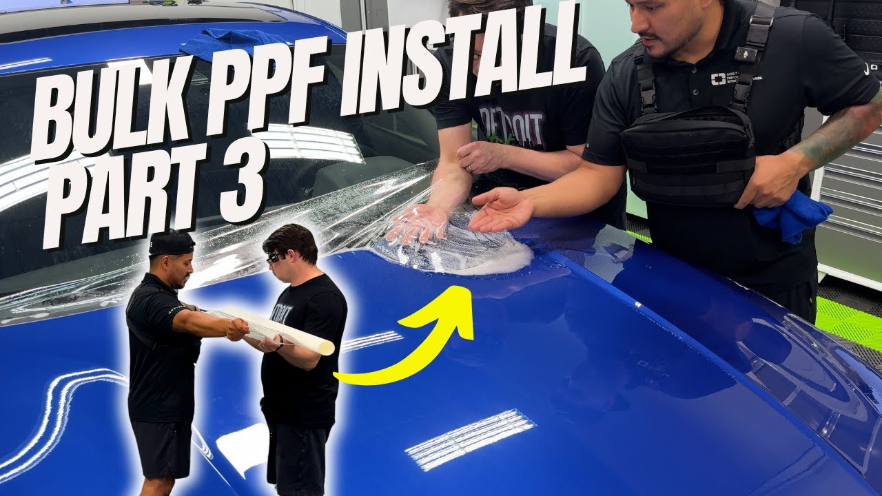 How To Bulk Install Paint Protection Film On A Hood.