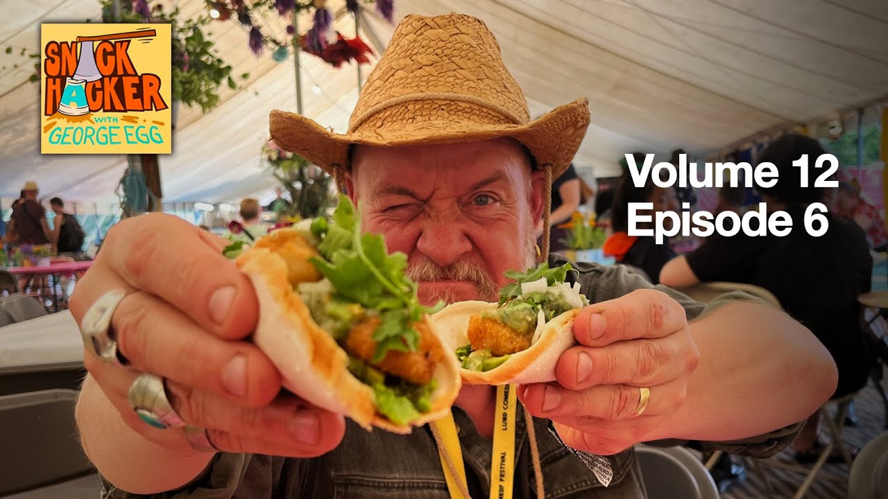 Snack Hacker with George Egg - Scampi Tacos with Gooseberry Salsa