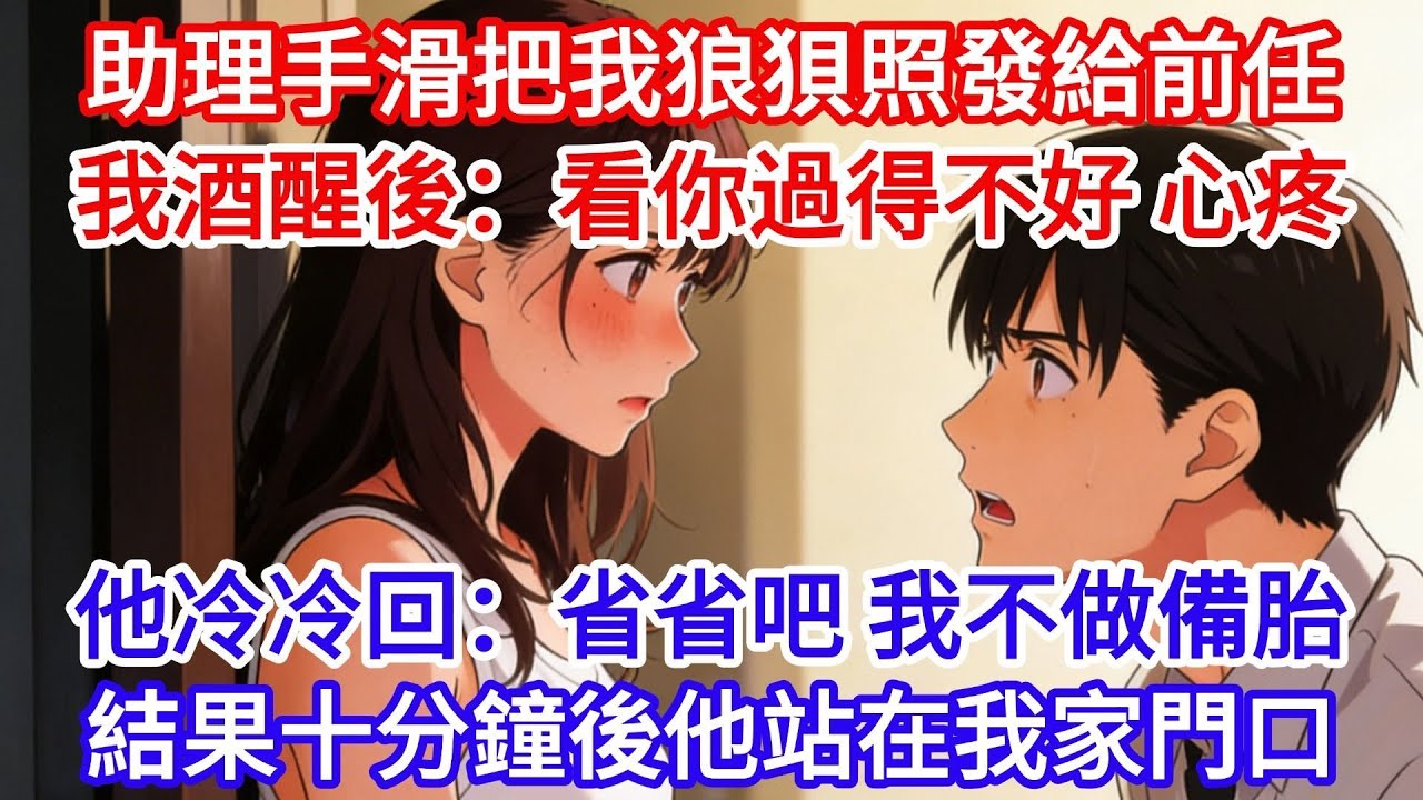 我失戀喝到斷片，助理手滑把我的狼狽照發給了前任！我酒醒後補救：看你過得不好，我心疼！他冷冷回：省省吧，我不做你寂寞時的備胎。結果十分鐘後他站在我家門口，眼眶發紅：這次別再推開我！#女頻小説#小滿夜讀