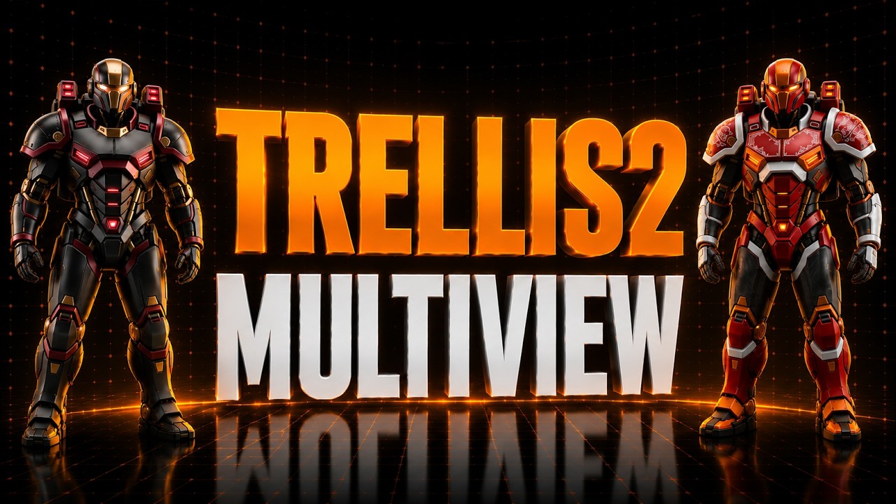 TRELLIS 2 Multiview in ComfyUI | 4 Photos to a Full 3D Model