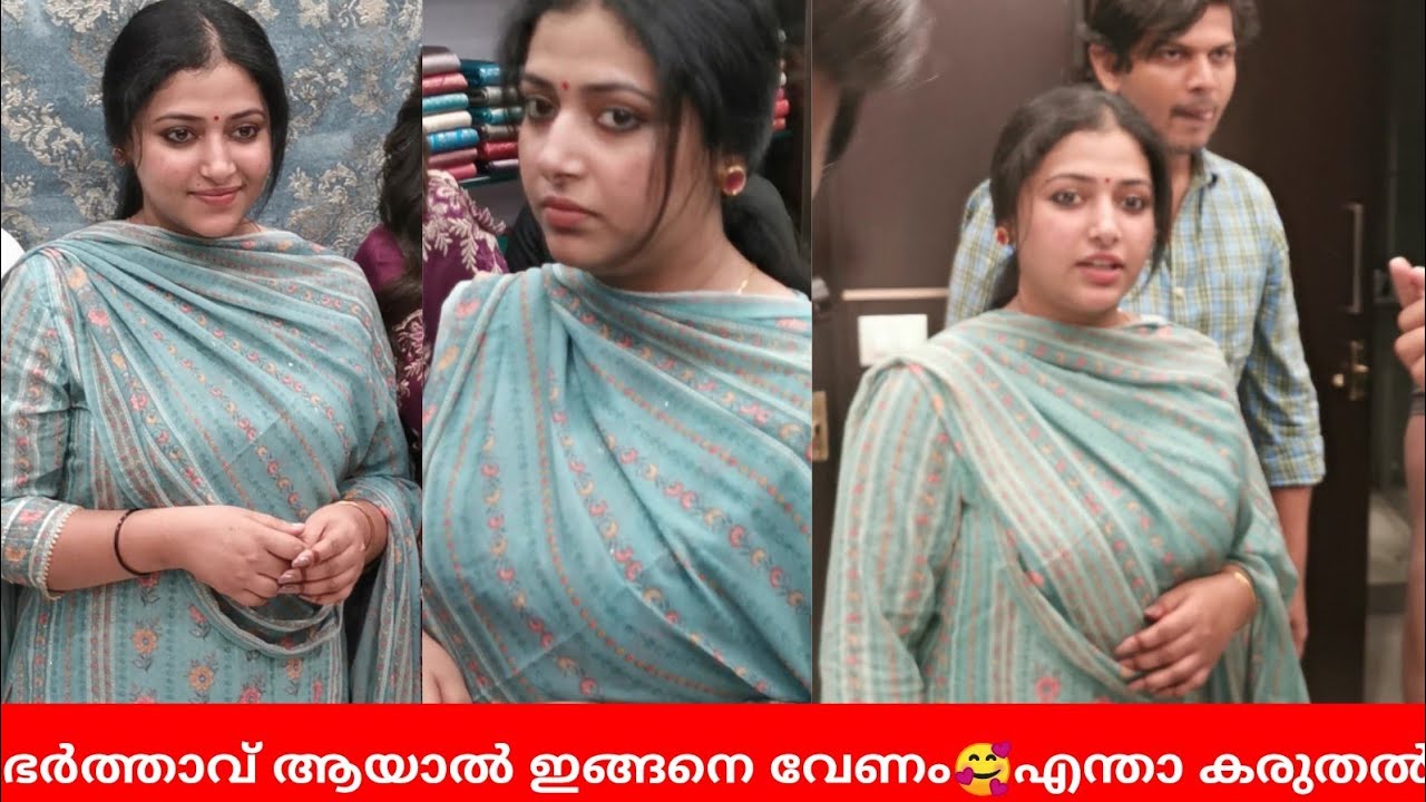 ഭർത്താവിനോപ്പം അനു സിതാര കൊച്ചിയിൽ ഉദ്ഘാടനത്തിന് വന്നപ്പോൾ | Anu Sithara at GlitzIndia Fashions
