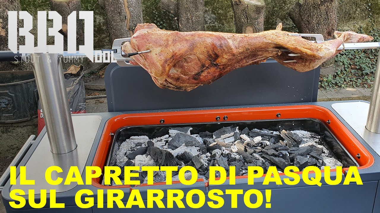 Il capretto di Pasqua. Iniettato, e preparato sul girarrosto. Una bomba!