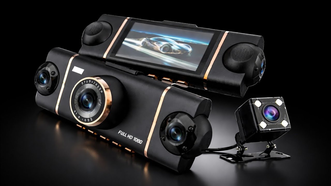 Dashcam Mobil 4 Kamera 1080p Full HD | Pantau Parkir 24 Jam
