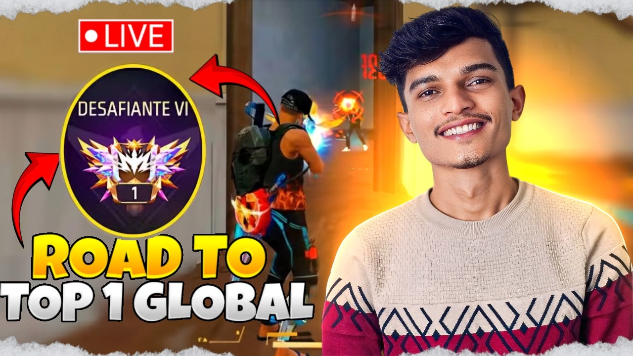 LIVE 🔴 Global top 1 rank pushing😱 Dominating top 1 Global Lobby😍 #shortsfeed #shortslive #tondegamer
