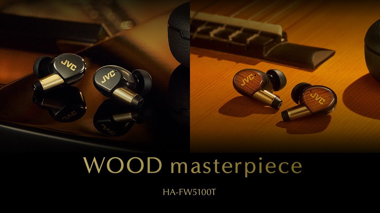 JVC WOOD Masterpiece (HA-FW5100T) с деревянной диафрагмой и высококачественным шумоподавлением.