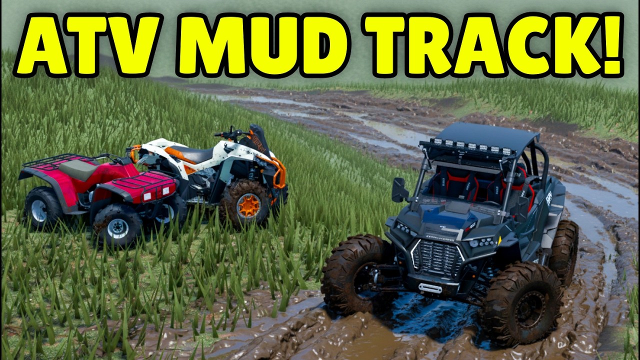 I Built the BIGGEST Mudding Track for ATVs in APM | Roblox American Plains Mudding