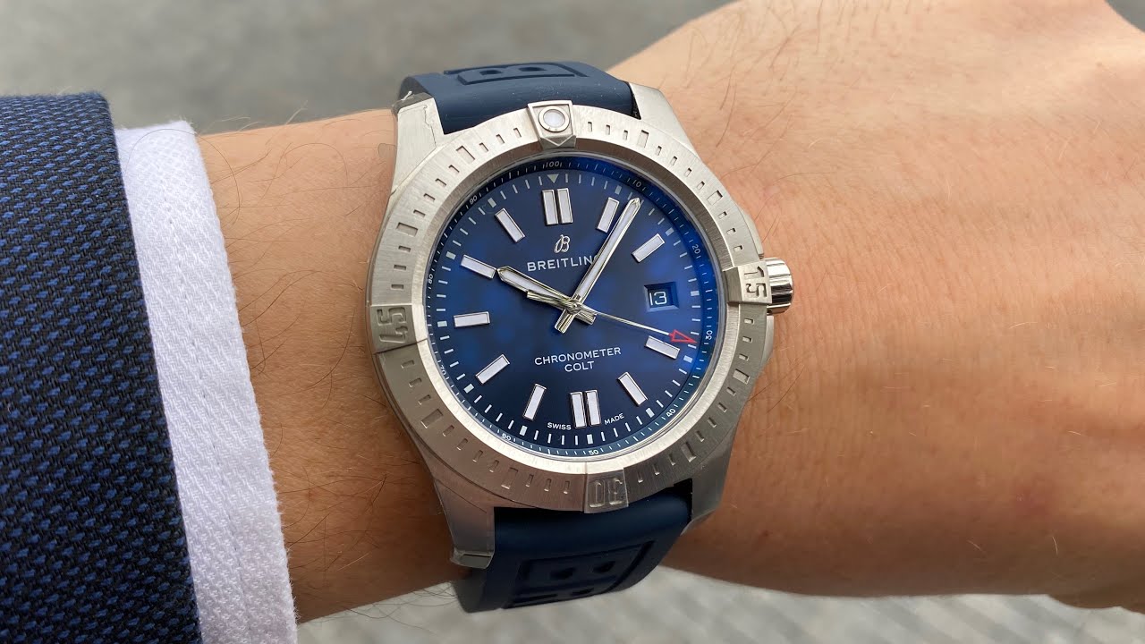 Breitling Chronomat Colt 44 automatic blue