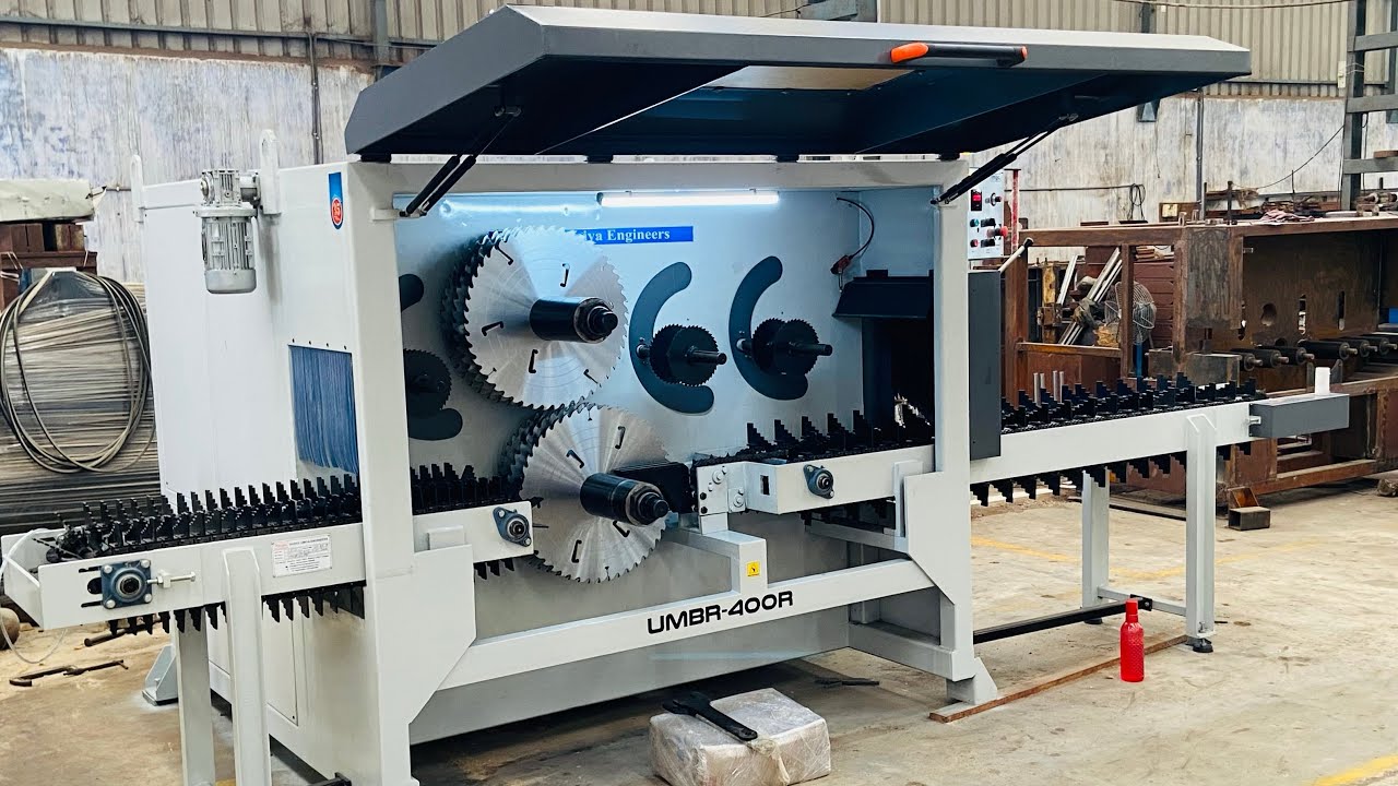 Umiya Multi Blade Rip Saw For Round Log Cutting, Wood Cutting Machine (+919662029869)
