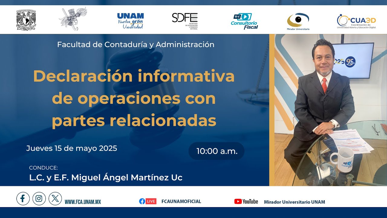 Declaraci&oacute;n informativa de operaciones con partes relacionadas | 15MAY25 | Consultorio Fiscal