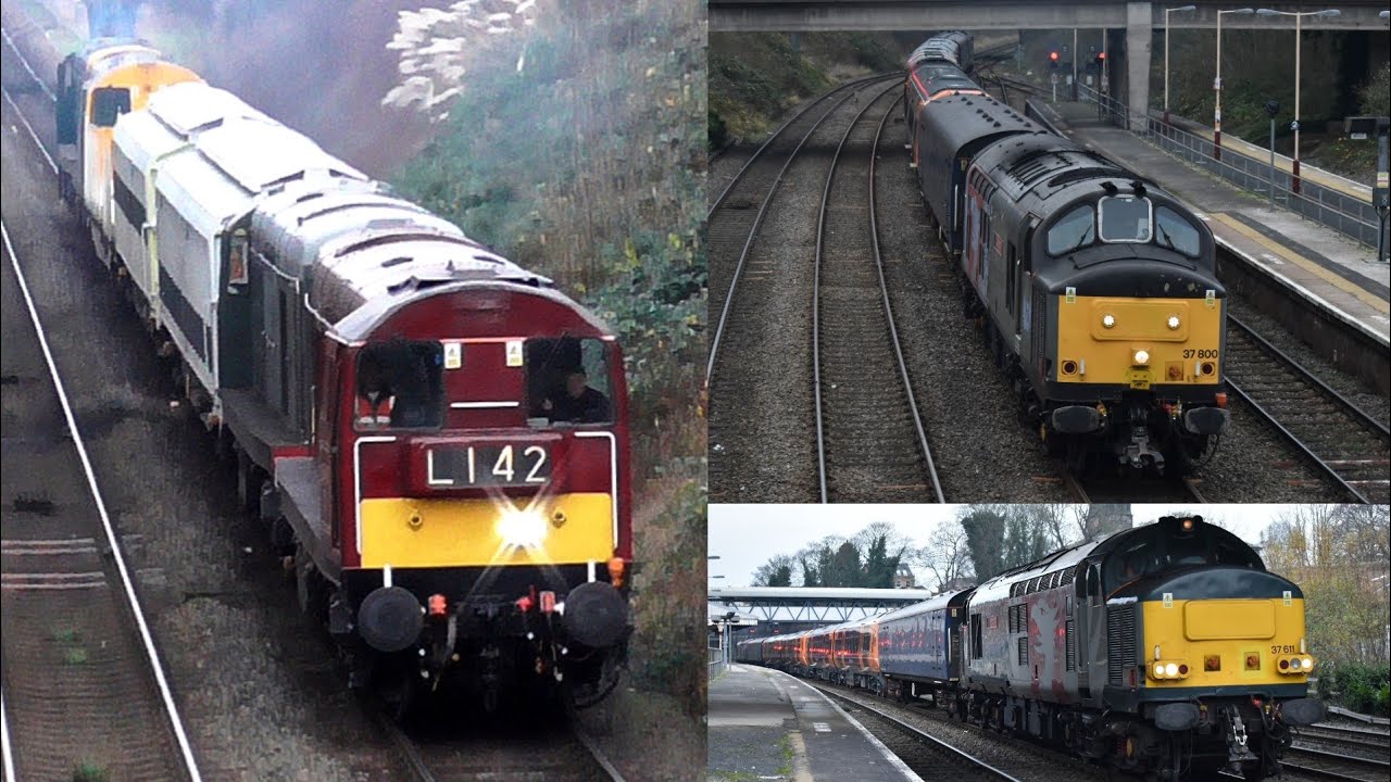 Loco Workings around Shrewsbury, Cosford and Wellington 22/12/21 Class 20, 37, 66 | I Like Transport