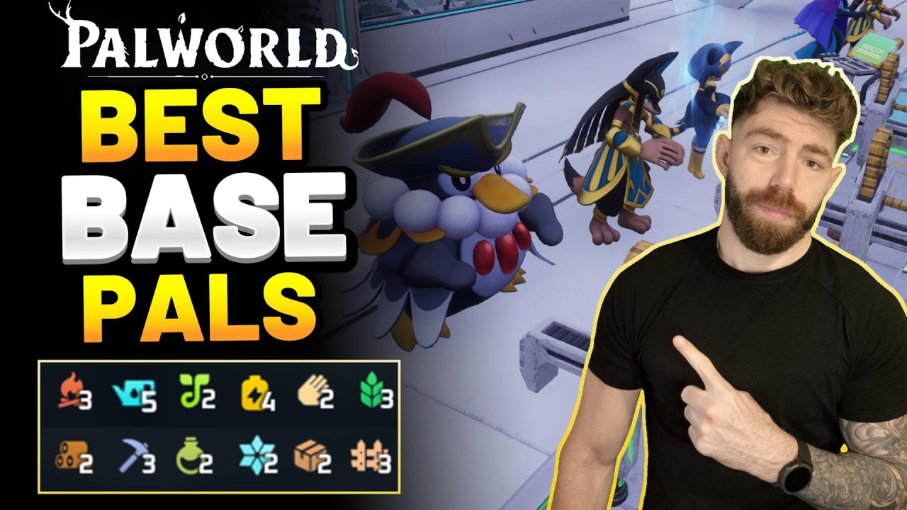 The BEST Base Pals for EVERY Work Type in Palworld (Early, Mid & Late Game)