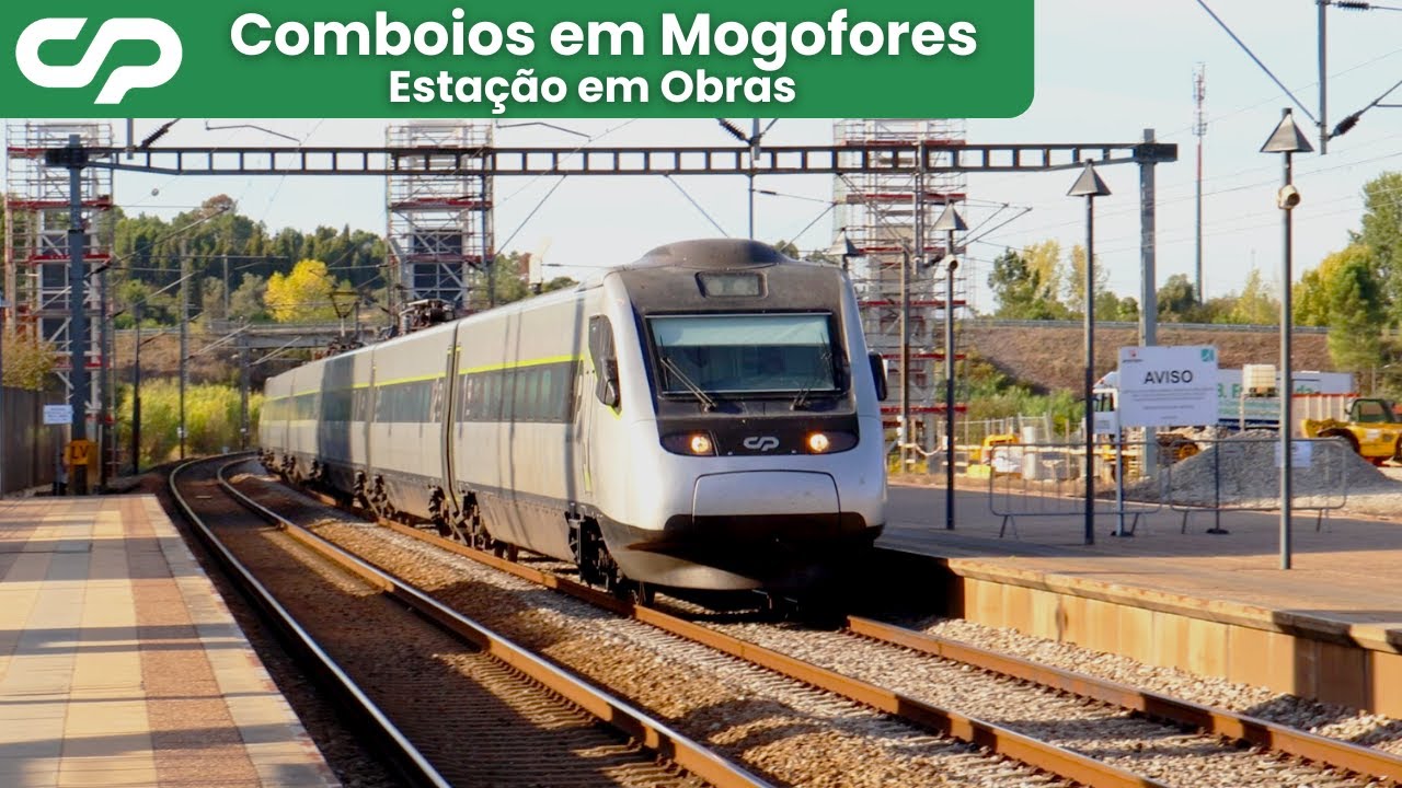 Comboios em Mogofores - Estação em Obras