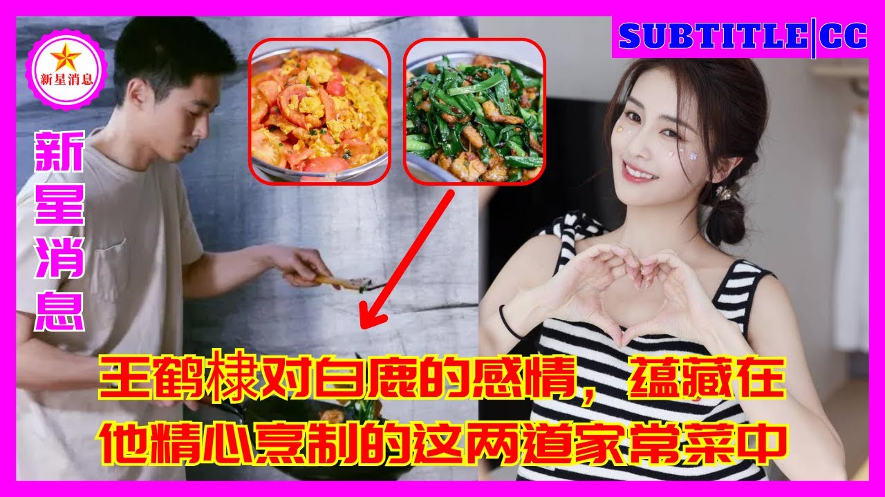 王鹤棣对白鹿的感情，蕴藏在他精心烹制的这两道家常菜中