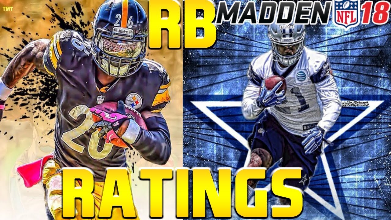 Madden NFL 18 BEST RUNNING BACK RATINGS IN THE GAME !