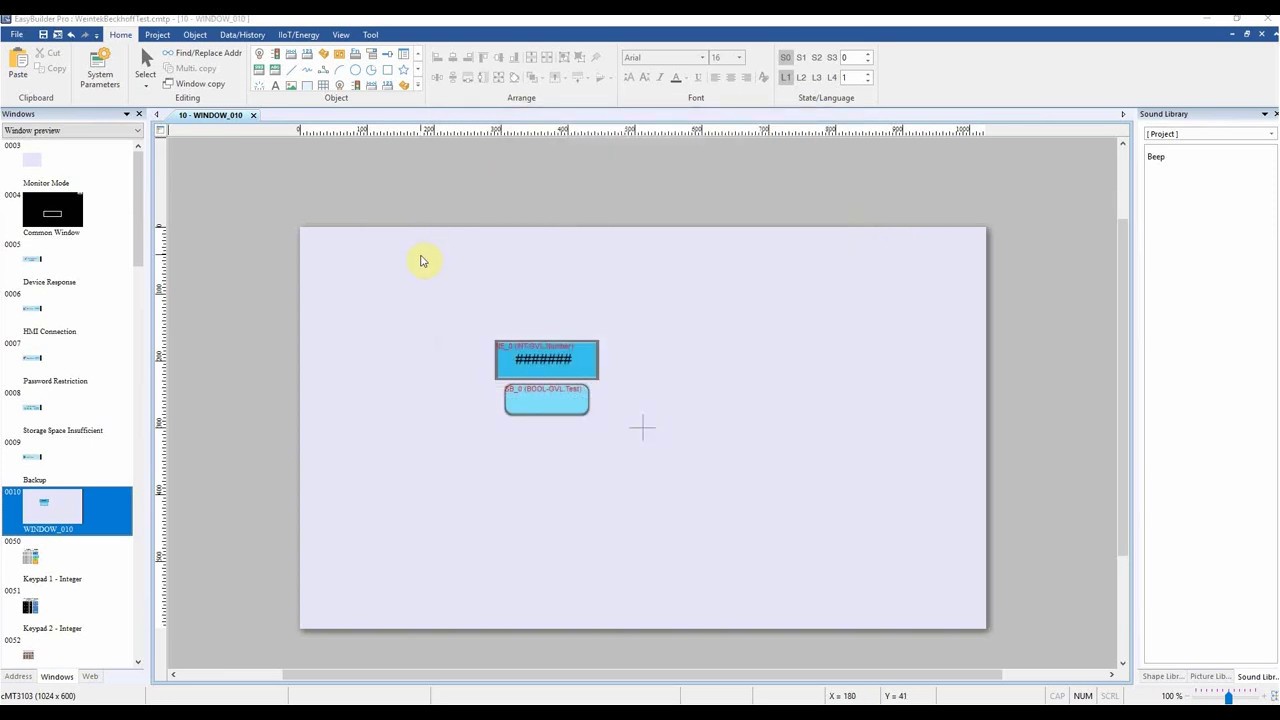 Weintek EasyBuilder Connection to TwinCAT 3 PLC