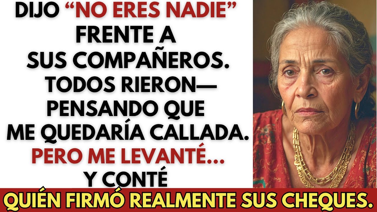 Mi hijo me humilló en el almuerzo diciendo “No eres nadie”… así que me levanté, sonreí y…