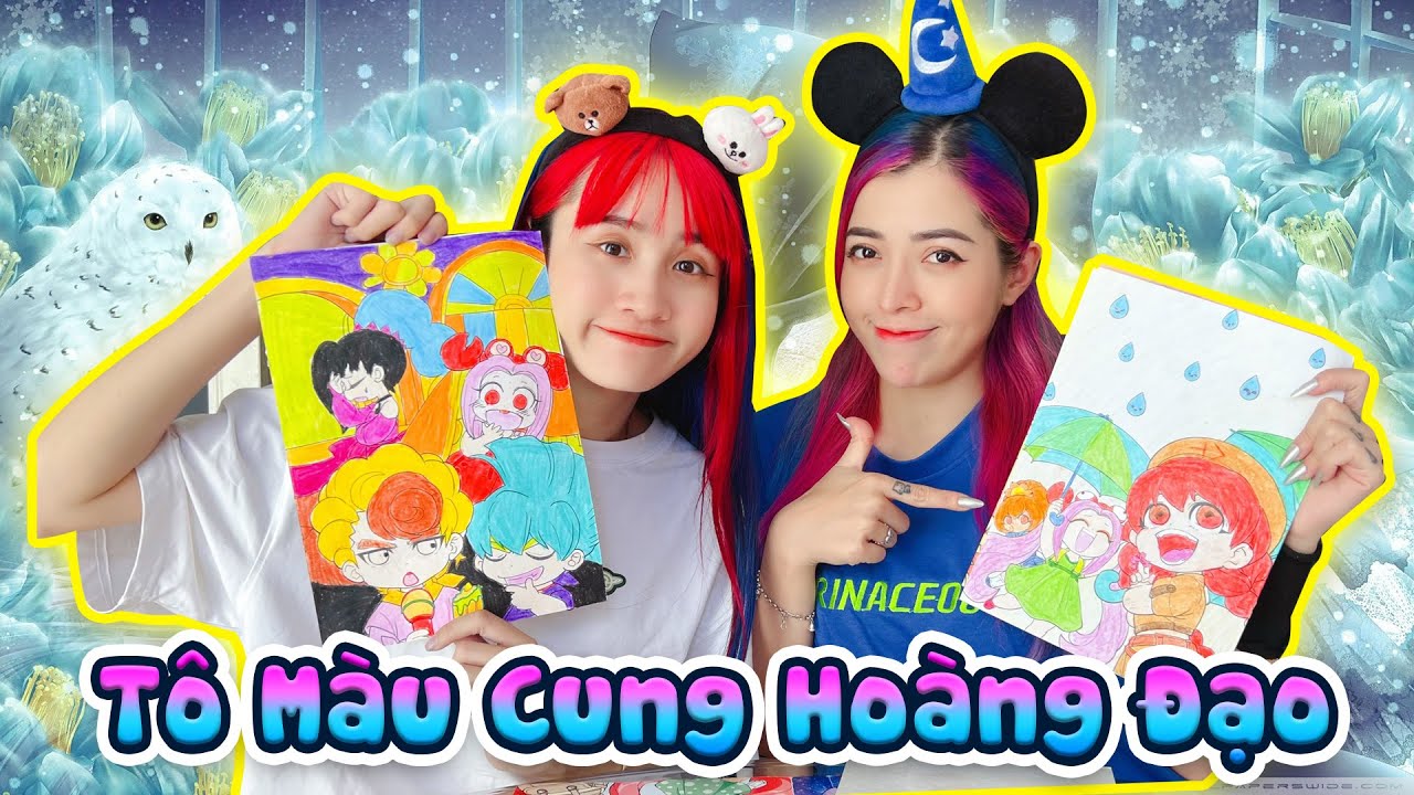 Cuộc Thi Tô Màu Theo Cung Hoàng Đạo - Cự Giải Vs Thiên Yết I Linh Vyy Official