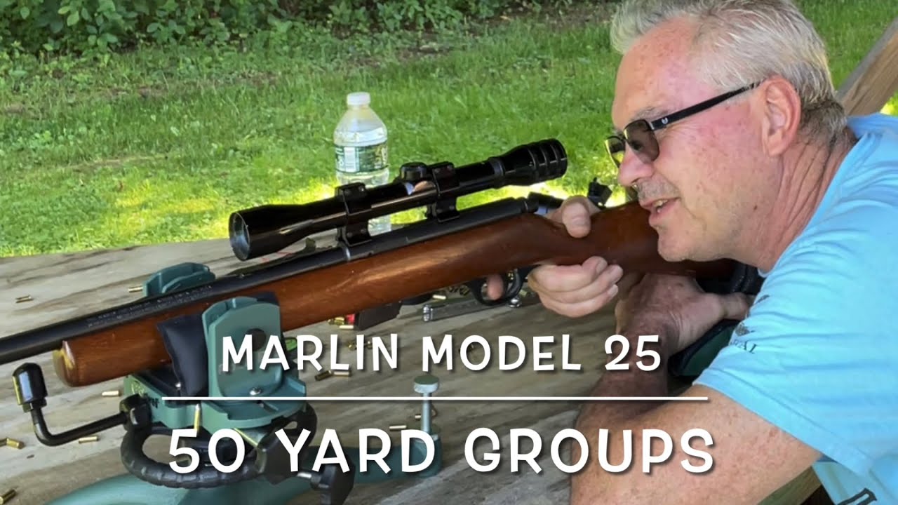 Винтовка Marlin Model 25 с 4-кратным прицелом на 50 ярдов. Федеральный автоматч.