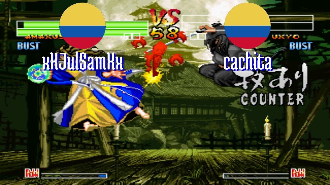 FT3 @samsho4: xXJulSamXx (CO) vs cachita (CO) [Samurai Shodown IV Fightcade] Mar 11