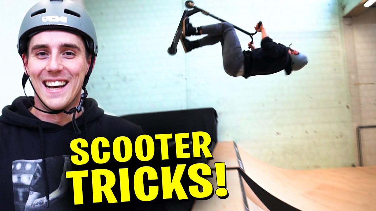 Neue Scooter Tricks in XXL Skatehalle lernen! - Fixx Vlog