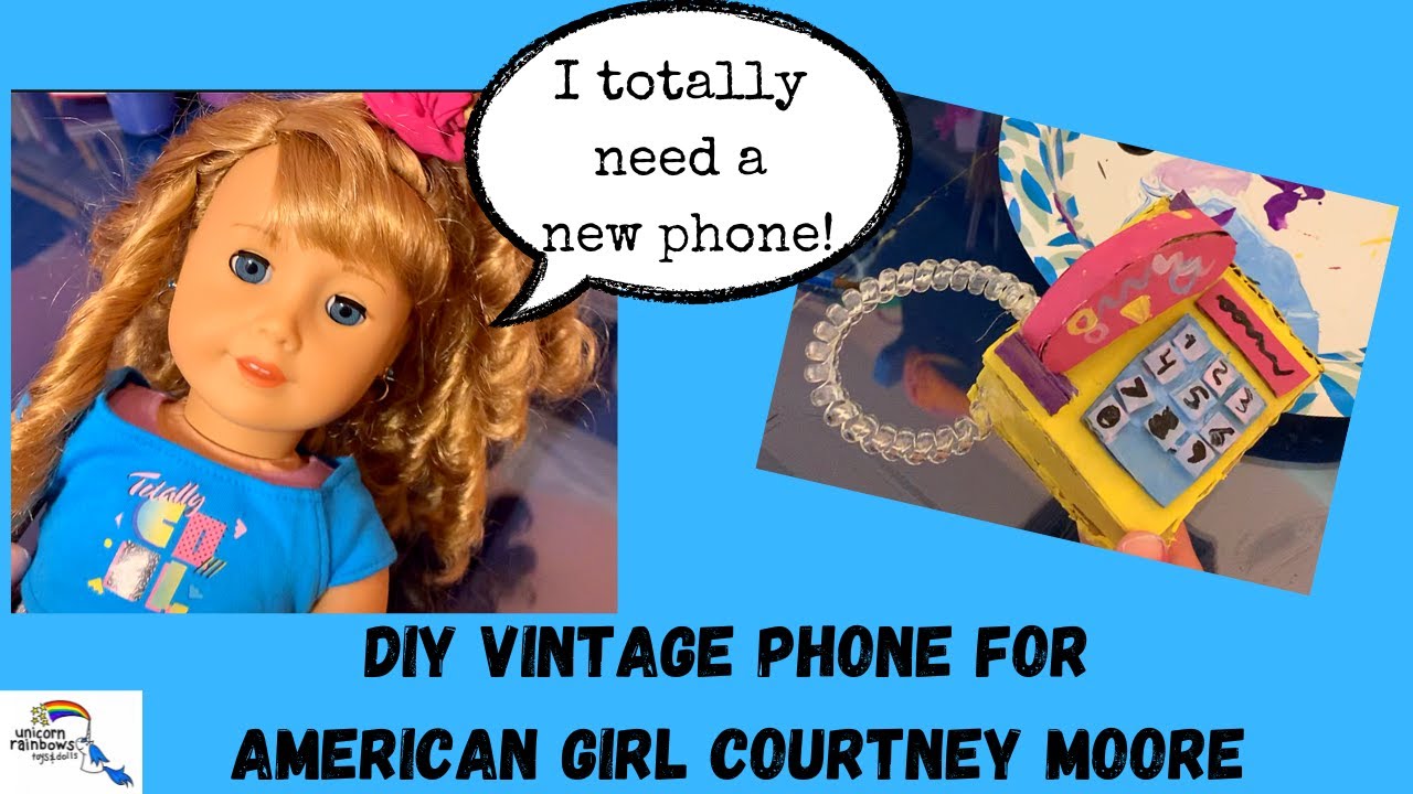 DIY Vintage Phone for American Girl Courtney Moore!