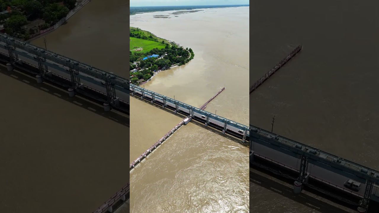 Koshi Barrage Flood | The Peril of the Koshi River 😱 #koshibarrage #flood #shorts #river #koshiri...