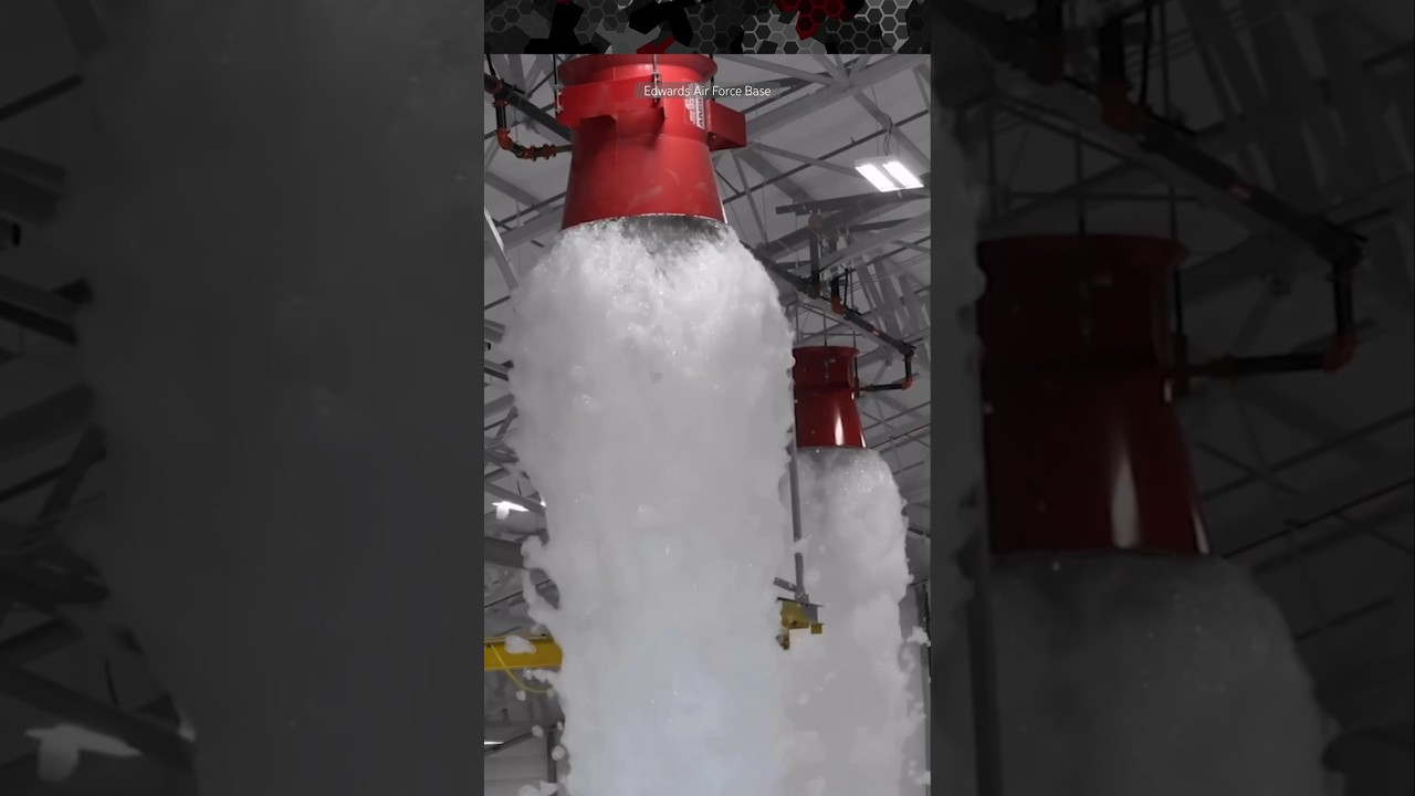 Aircraft Hangar Foam Fire Suppression System Test