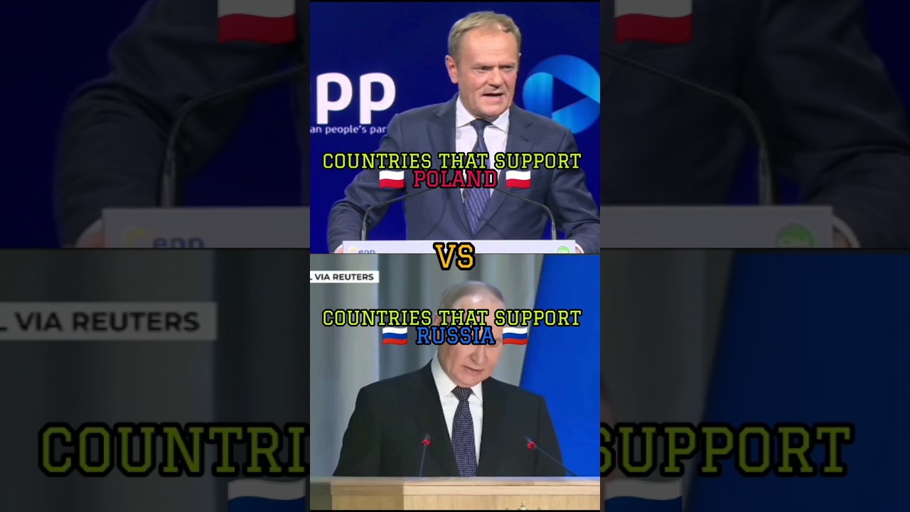 Countries that support Russia 🇷🇺 VS Poland 🇵🇱.#edit #poland #russia