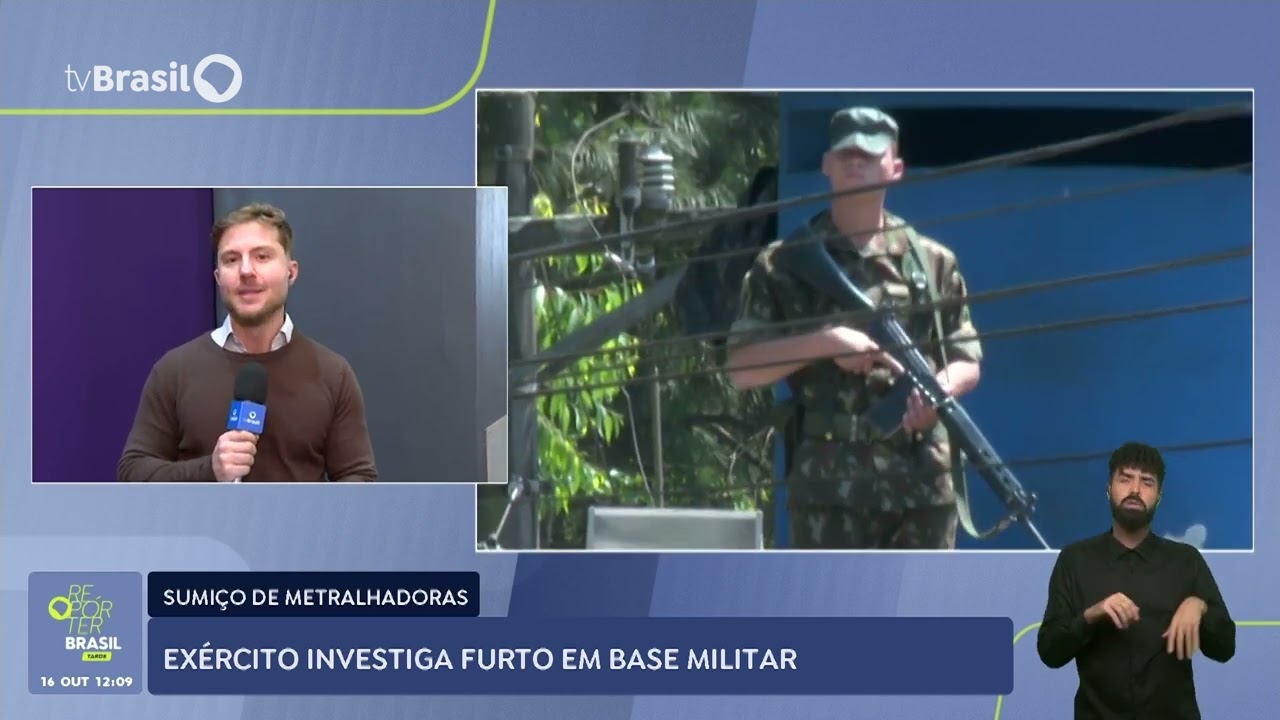 Exército investiga furto de 21 metralhadoras