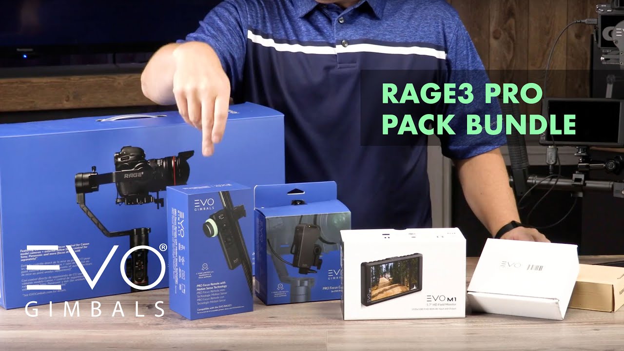 EVO RAGE3 Pro Pack Bundle Overview | EVO Gimbals Camera Stabilizer for DSLR & Mirrorless Cameras