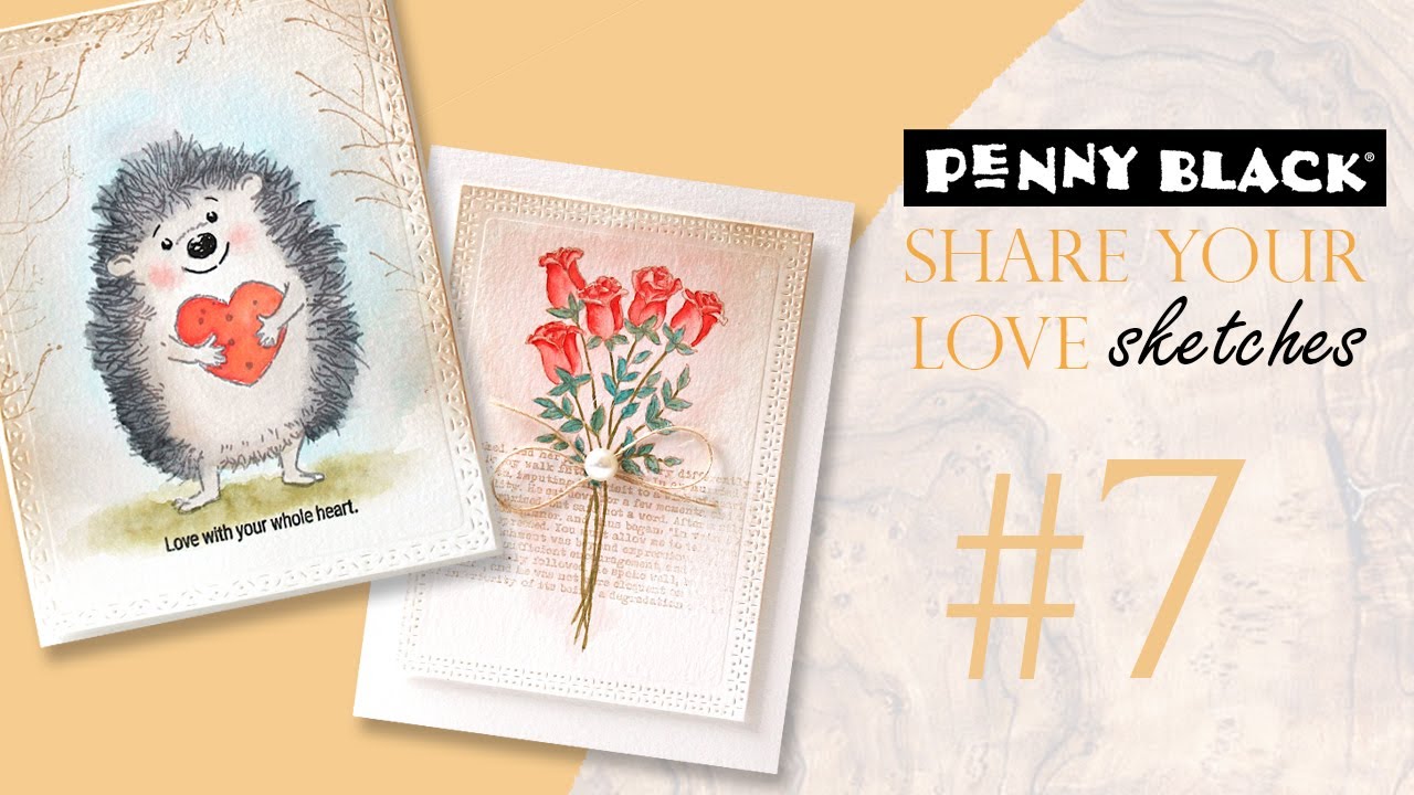 Simple Sketch for Simple Watercoloring | Stash-Busting Sketches | Share Your Love #7