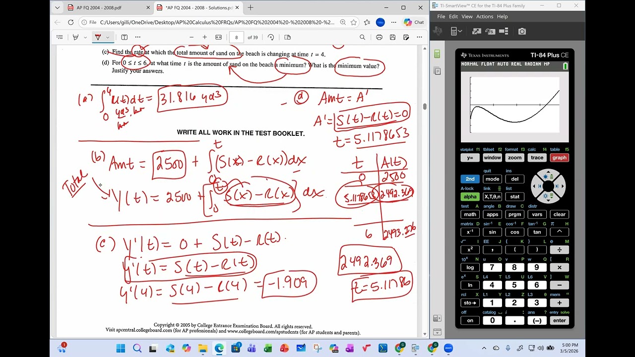 AP 2005 FRQ Solutions