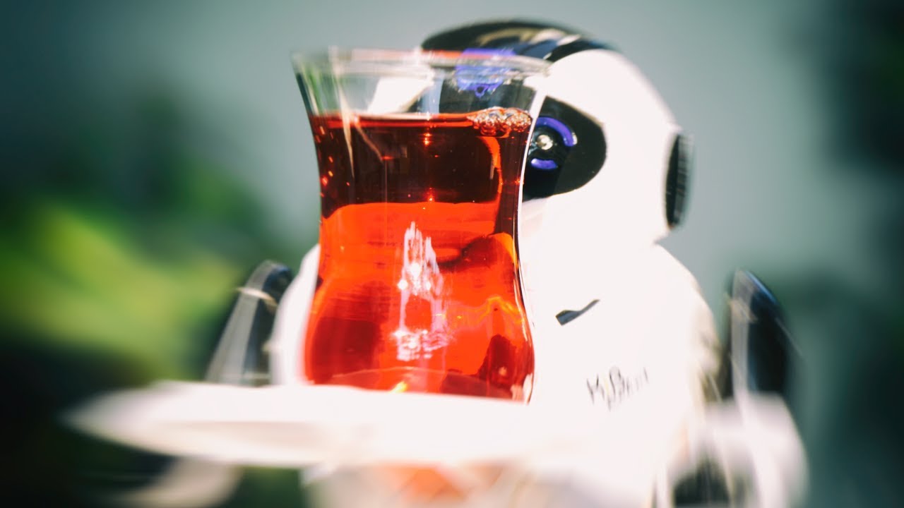 Çinli Garson Robot Bizi Delirtti! (Oğlum Şuradan İki Çay Kap!)