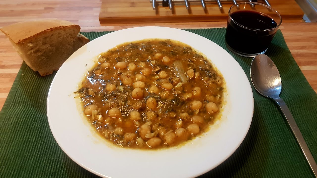 PROGRAMA 59: POTAJE DE BACALAO CON GARBANZOS Y ESPINACAS/COD POTAGE WITH COD, CHICKPEAS AND SPINACH