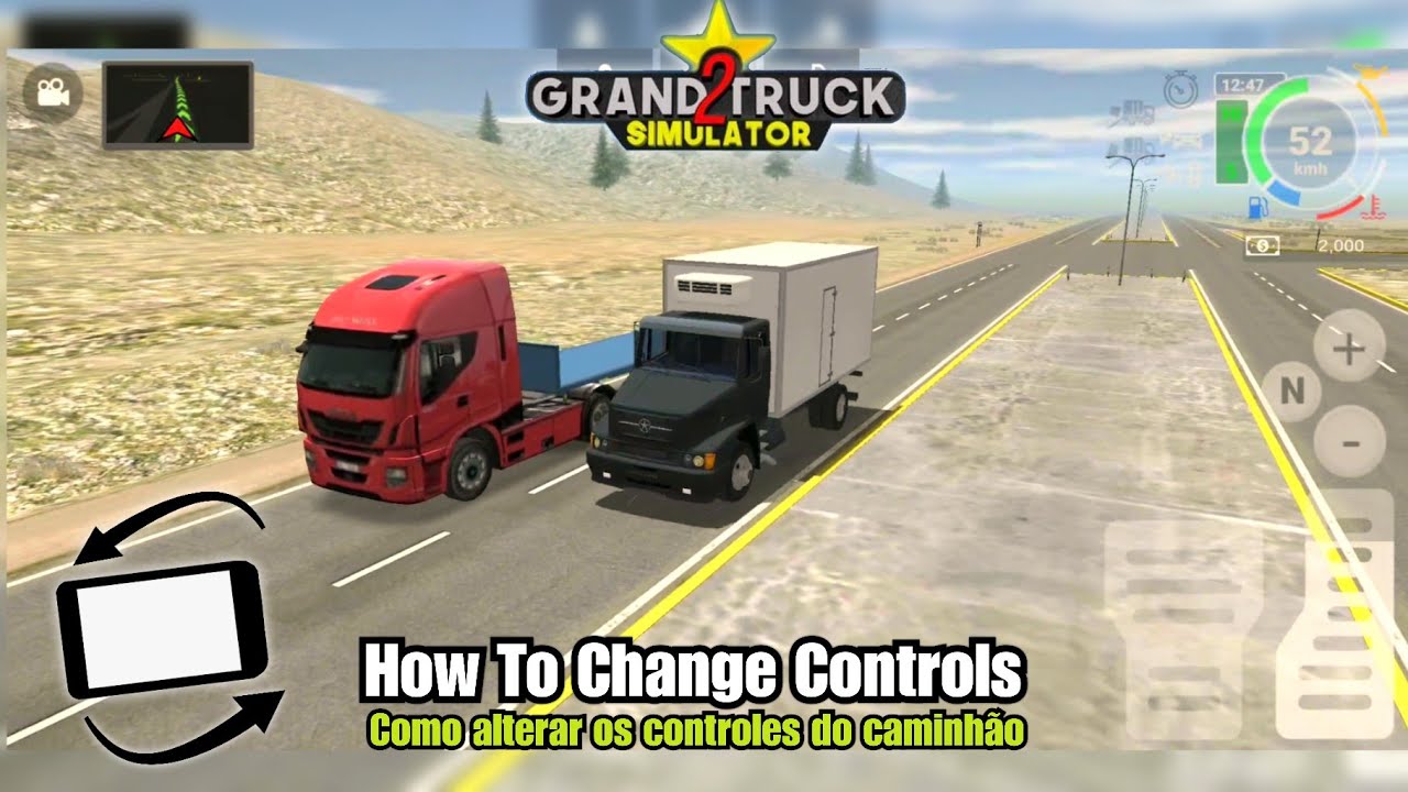 Grand Truck Simulator 2 - GamePlay #1 (How To Change Controls, Manual Gears, Slider Pedals & Tilt)