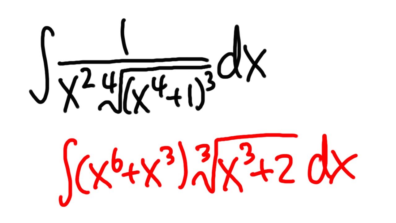 How to solve hard integrals using just u-substitution