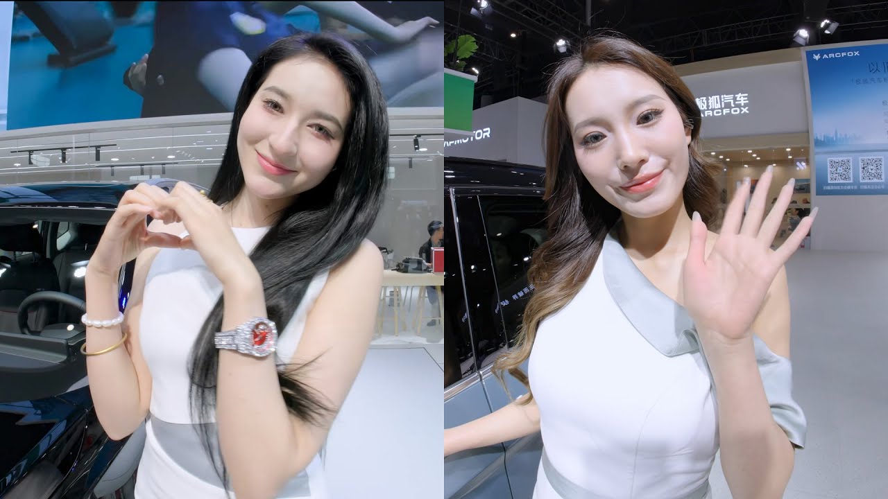 [VR180] Beautiful auto salon girls in the Auto Salon of Chengdu, China