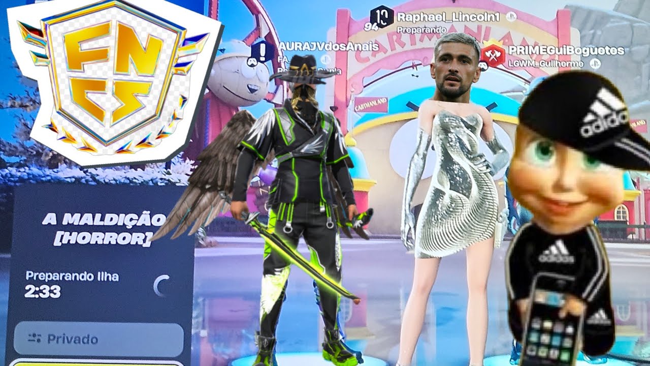 NICKS, DK, MASTER e BRAINROT REMAKE - RELOAD FORTNITE