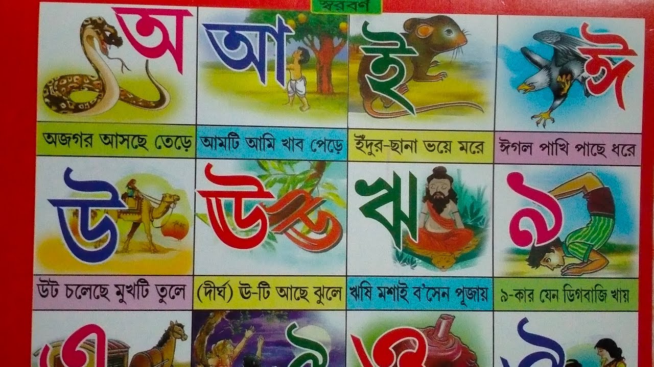 Bangla Bornomala shikkha|বাংলা বর্ণমালা শিক্ষা| অ আ ই ঈ|স্বরবর্ণ 
