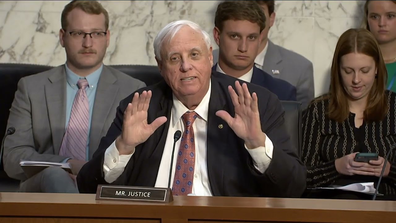 Senator Justice speaks during Aging Committee Hearing - June 4, 2025