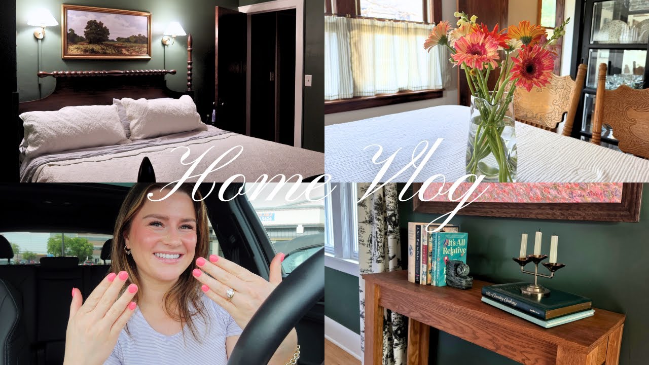 Summer Home Refresh | Cottage Core Aesthetic, Summer Bedding + Console Table Styling