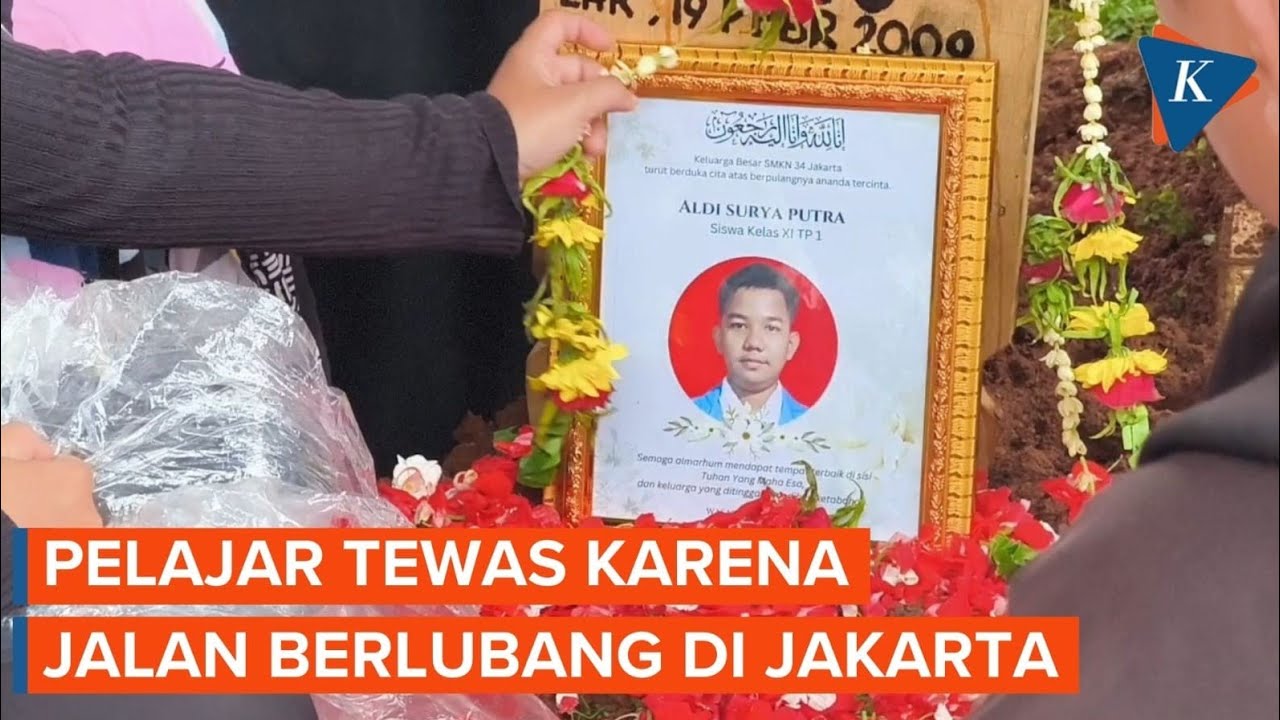 Tangis Histeris Orangtua di Pemakaman Siswa Korban Jalan Berlubang di Matraman Jaktim
